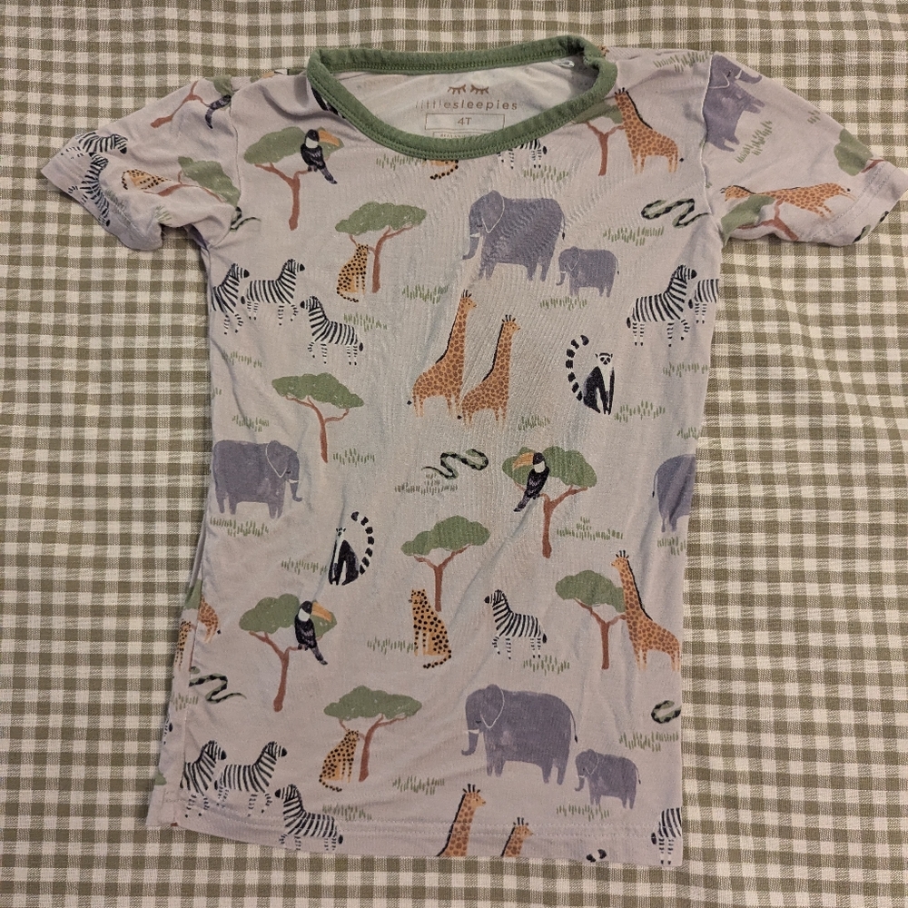 Little Sleepies Safari Friends Pajama Top